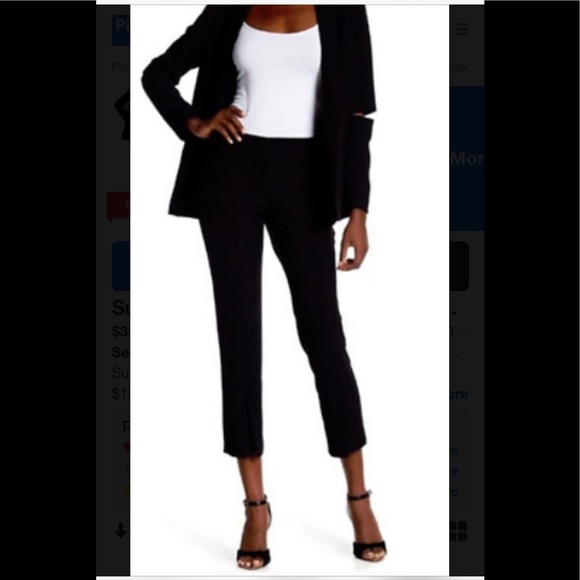 Supply & Demand Slit Front Ankle Pants Black - Picture 2 of 6